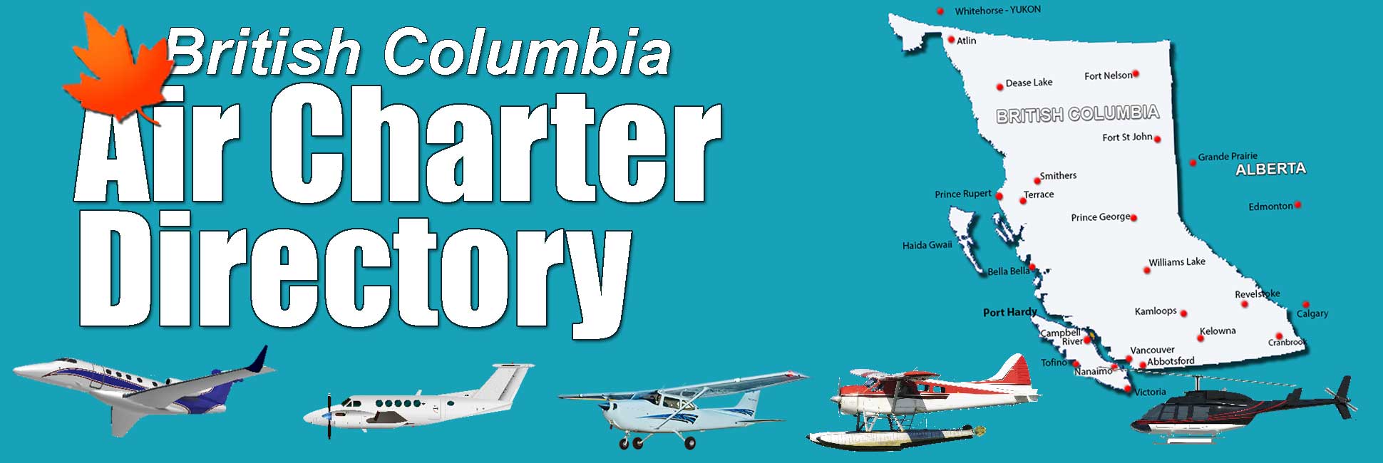 British Columbia Air Charter Directory - Canadian Air Charter Directory